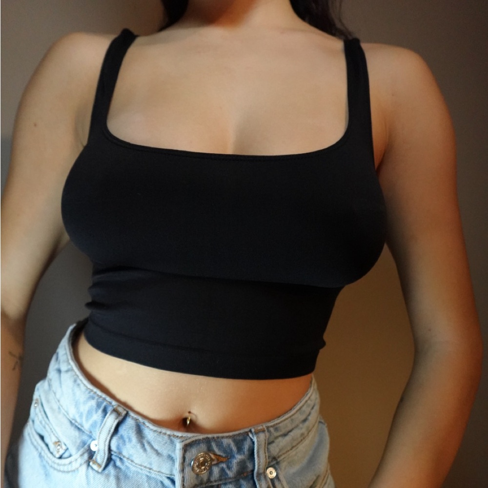 Free People Black Women's Crop Top
